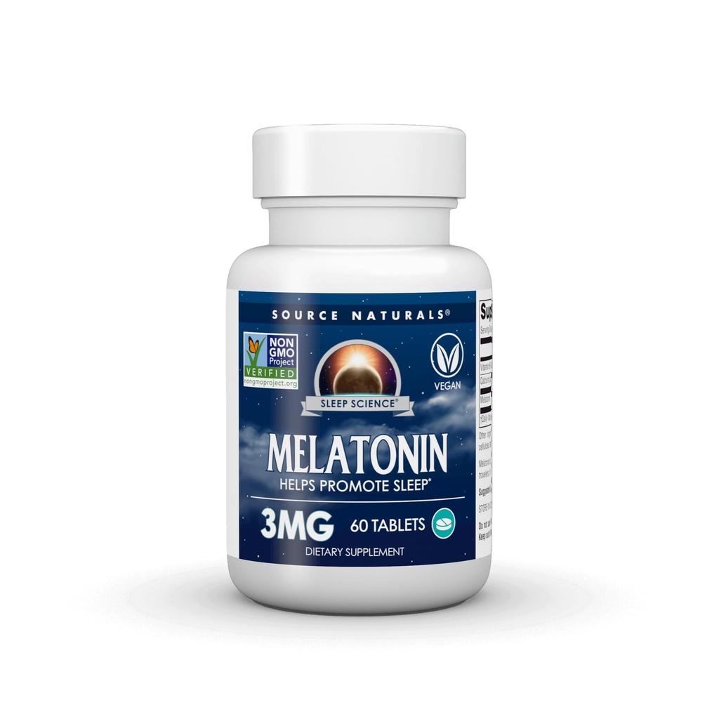 Bron Naturals Slaapwetenschap Melatonine * 3 mg - 60 tabletten