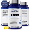 1MD Nutrition CoQ10 - for Heart Health & Cellular Energy Production - Health Supplement for Men & Women - Coenzyme Q10 Softgel - 60 Days
