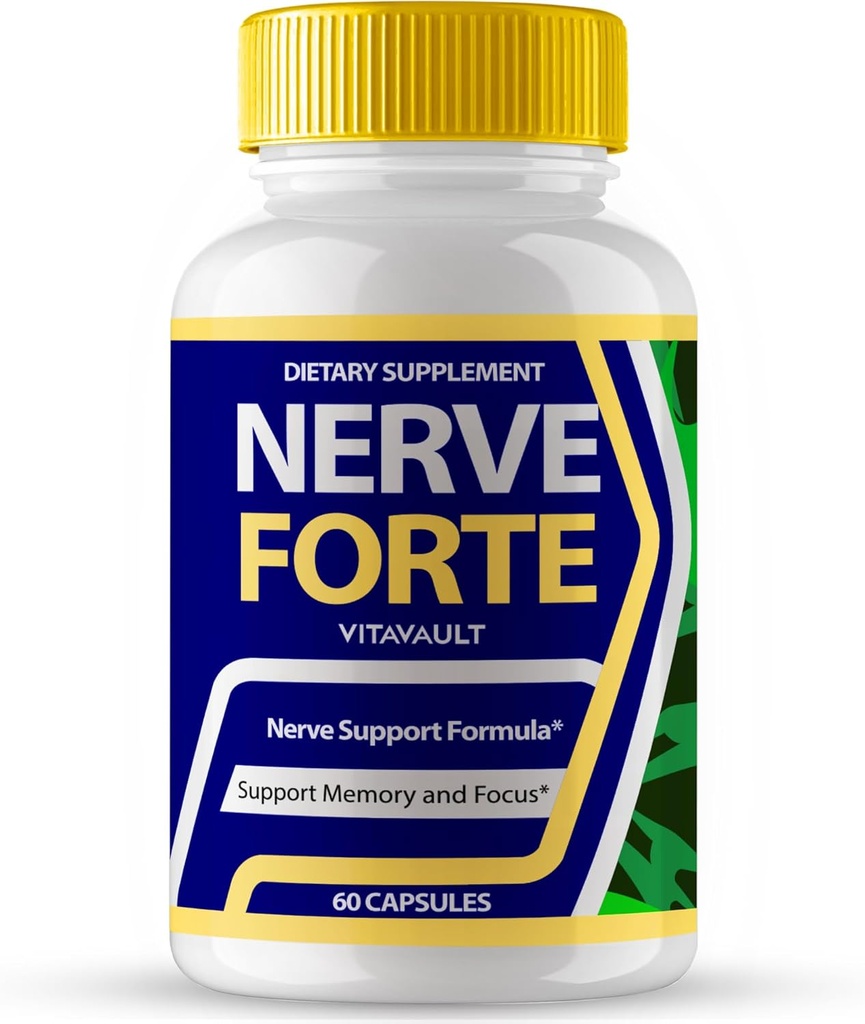 Nerve Forte Brain Supplementen voor Geheugen en Focus Capsules, NerveForte Advanced Formula Brain Health Support Pillen Maximale sterkte Nootropics Nerve Forte Alle Natural Support Reviews (60 capsules)