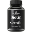Klinisch bewezen keratine + biotine haargroei supplement. met cynatine HNS keratine klinisch onderzocht voor dikker, gezonder haar. voor vrouwen en mannen. Verbeterd met Biotin 10000 mcg voor Max resultaten