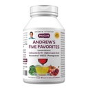 ANDREW LESSMAN Andrew's vijf favorieten 30 capsules - Biedt 200 mg elk van Co-enzym Q-10, Resveratrol, EGCG, Granaatappel en Alpha Lipoïnezuur, krachtige anti-oxidant ondersteuning, Geen additieven