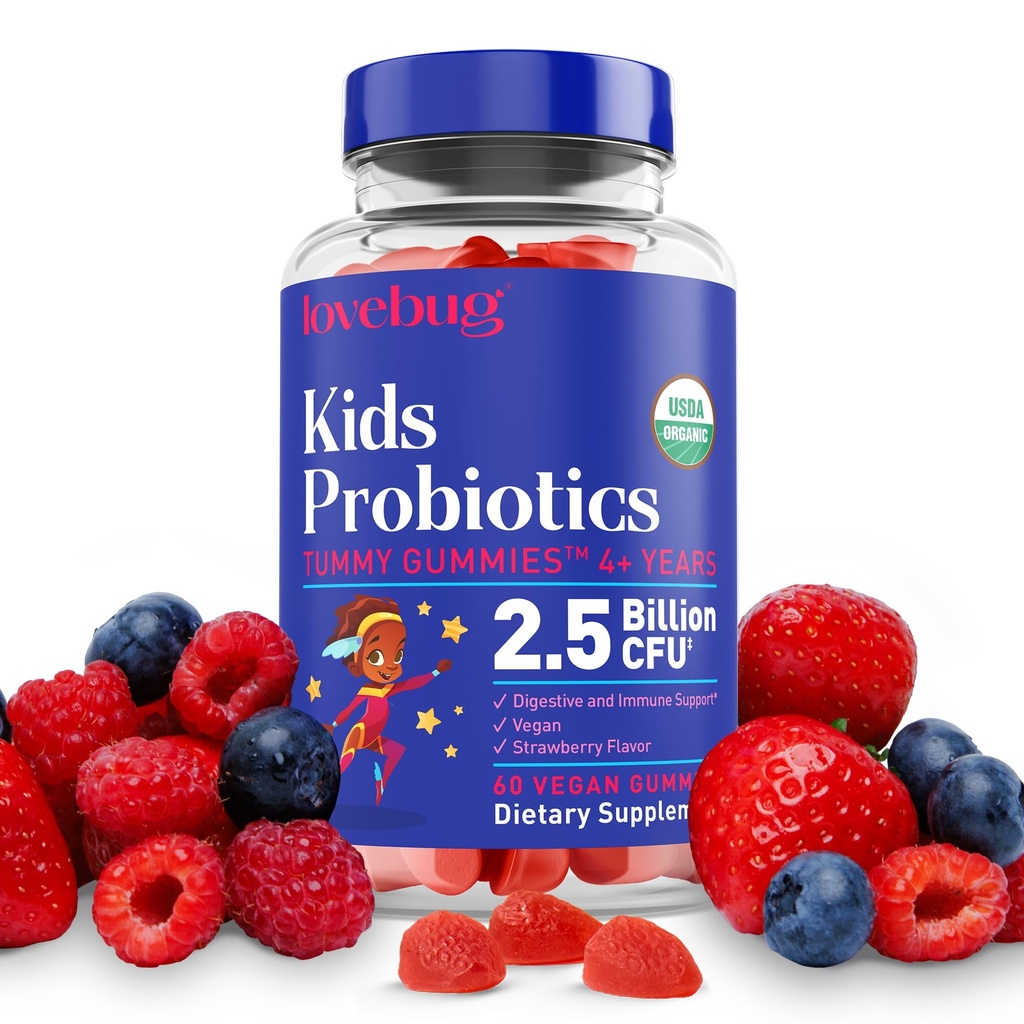 LOVEBUG Kids Probiotic Gummies 