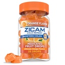 Zicam Cold Remedy Zink Gemedicineerde Fruitdruppels, Ultiem Oranje, 25 Tellen (verpakking van 1)