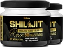 Shilajit Pure Himalaya Organic with Fulvic Acid, Humic Acid, and 85+ Trace Minerals - Support for Energy Production, Immune System & Cognitive Health - 2Packs 20g for 80 Servings