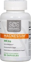 SOS Magnesium Complex - 300 mg Capsules van Magnesium Glycinate, Aquamin Magnesium & Magnesium Citrate for Muscle Relaxation, and Sleep, High Absorptie, Vegan, Non-GMO 45 Servers