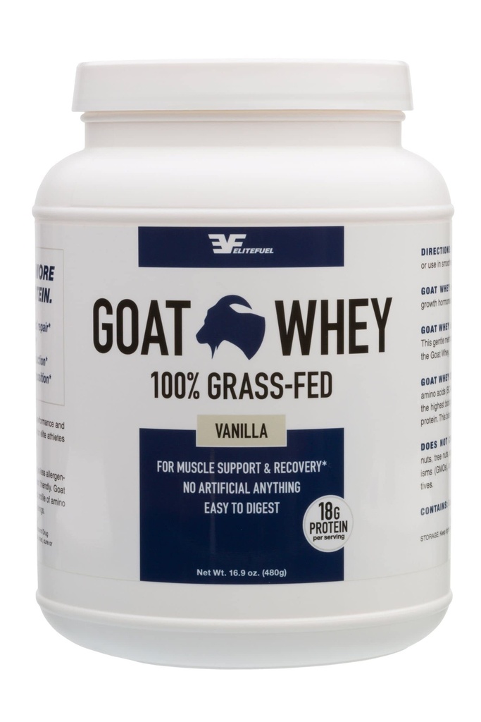 Goat Whey Protein | Grass-Fed | from Pastured Goats- Natural Vanilla