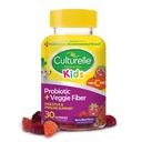 Culturelle Daily Probiotic for Kids + Veggie Fiber Gummies (Ages 3+) 30 Count Berry Flavor - Probiotica voor de spijsvertering gezondheid & Immune Support Plus Vitamine C Kids Boost