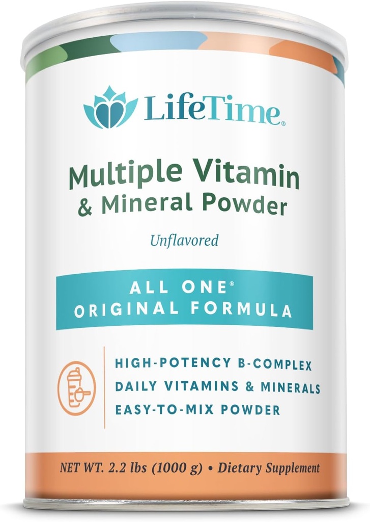 ALL One Multiple Vitamin & Mineral Powder, Original Formula, Once Daily Multivitamine, Mineral & Amino Acid Supplement, 8g Proteïne (66 Servings) (66 Servings)