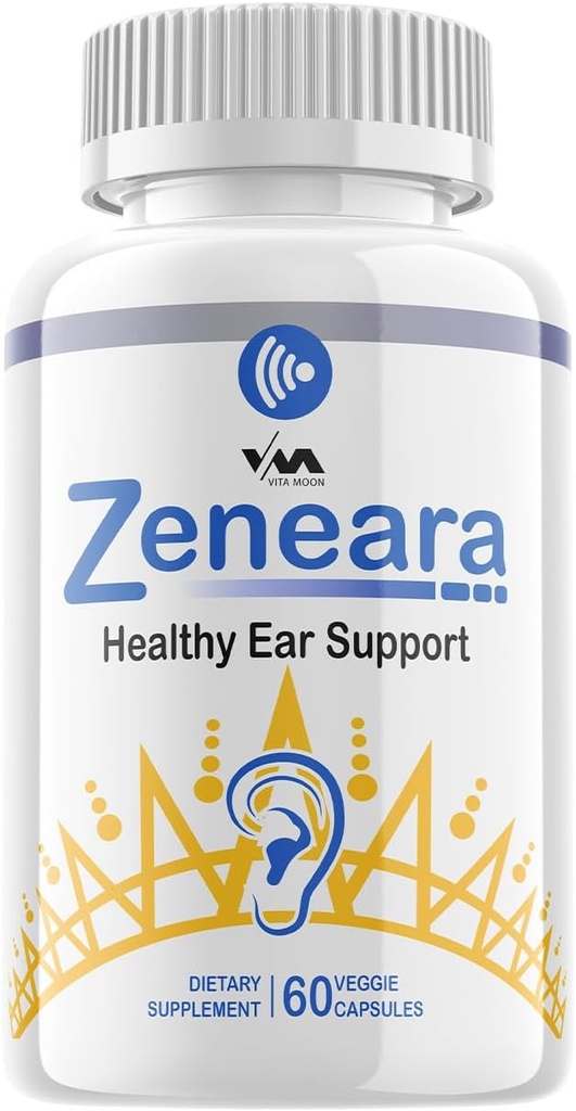 Vitamoon (1 Pack) Zeneara - Geavanceerde Formule Gezonde Oorondersteuning, Gehoorgezondheid en Welzijn, 60 Capsules