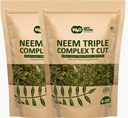 Neem Triple Complex T Cut (niet poeder), Goed om verse bladthee te maken 8 Ounces, bladeren, bast, bloem in verhouding(80:10:10) (verpakking van 2)