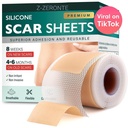 Siliconen Scar Sheets, Siliconen Scar Tape (1.6"x 120" Roll-3M), Herbruikbare en effectieve Scar Removal Sheets, Siliconen Scar Removal Sheets voor Chirurgische Littekens, Healing Keloid, C-Sectie, Tummy Tuck
