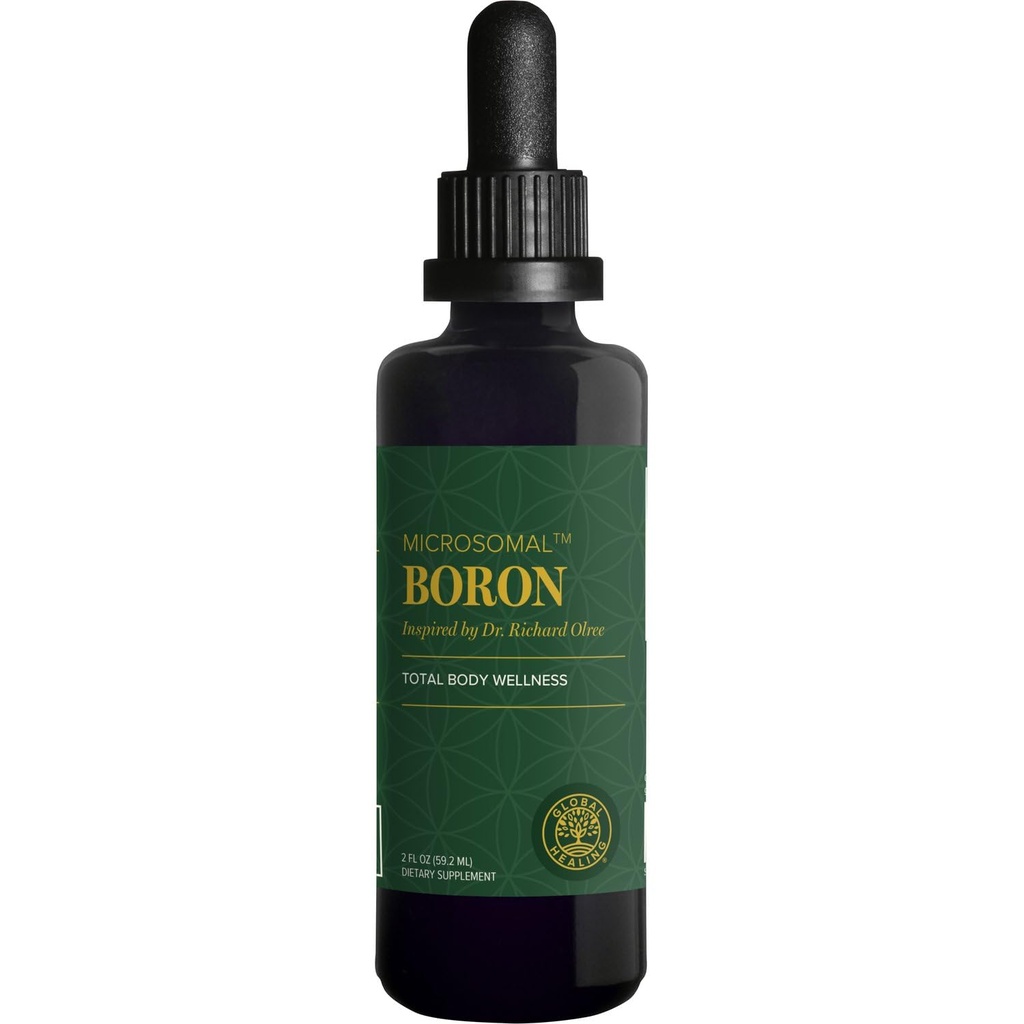 Global Healing Center - Boron Supplement for Men and Women - More Bioavailable Than Liposomal for Bone Health, Metabolism, and Enhanced Magnesium Absorption, 5 mg (2 Oz)