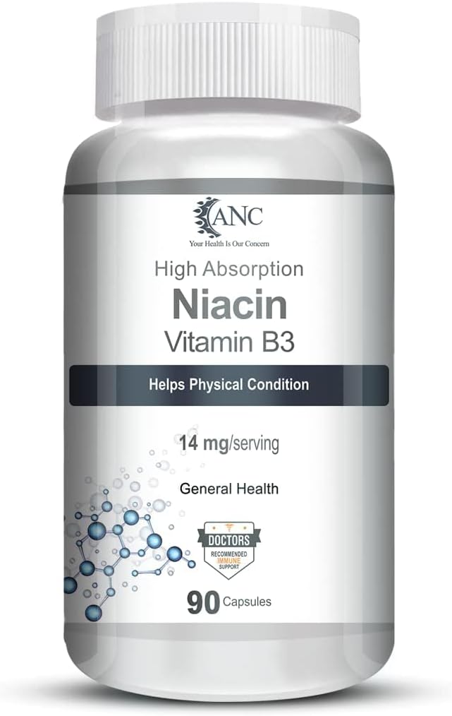 Vitamine B3 voor bloedvat & verhoging energie 90 Veg capsules