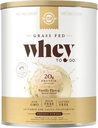 Solgar Grass Fed Whey to Go, Vanille - 2 lb - Grass-Fed Wei Proteïne Poeder - rBGH Vrij, Non-GMO, Glutenvrij - 36 Servers