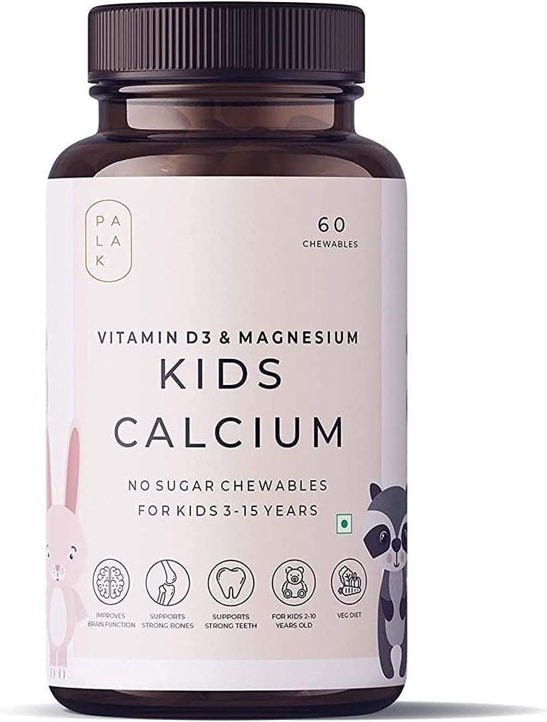 Verem Palak Notes: Kids Calcium met vitamine D3, K2 en Magnesium 