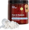 Plant Therapie Ongearomatiseerde Magnesium Glycinate Poeder Vervaardigd in de VS met L-Theanine Rest & Restore 4 maand aanbod bevordert slaap en helpt om te ontspannen supplementen voor vrouwen & mannen 8 oz
