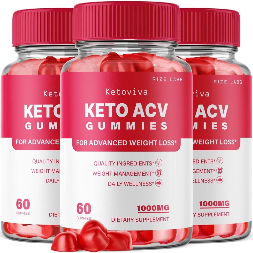 rize labs - Ketoviva Keto ACV Gummies for Advanced Weight Loss met Apple Cider Vinegar, supplement helpt bij het verminderen van buikvet, voor extra sterkte (180 Gummies)