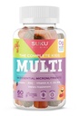 SUKU The Complete Kids Multivitamine Gummies Vitamins A, C, D, E, B6, B12, Folate & Zink Immune Support, Sugar-Free, Gluten-Free, Non-GMO, Tropical Bonanza Flavor 