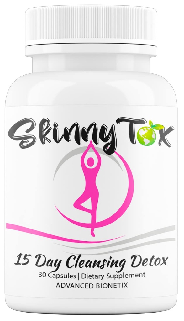 Skinnytox 15 dagen Colon Reinigen Detox, Ondersteunt gezonde Bowel bewegingen Flushes toxines, Boosts Energy. Alle Natural Weight Management w/ Probiotica. Formule gebaseerd op klinisch onderzoek Veilig Effectief