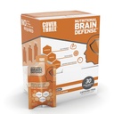 Cover Three Brain Defense Omega 3 Fish Oil, Nutritional Brain Supplement met Curcumin, Uridine, Orange Slice Liquid Omega 3 DHA EPA Formule, Nootropic Supplement voor atleten