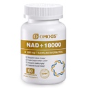 Omogs NAD+ 300 mg + Trans-Resveratrol 200 mg, Pure NAD Supplement, Max Absorptie, Boosting Supplement voor DNA Reparatie, gezonde veroudering, Cellular Energy & Longevity, 60 Capsules