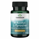 Swanson N-Acetyl L-tyrosine - Aminozuursupplement ter ondersteuning van de algehele hersengezondheid en centrale zenuwstelselfunctie - bevordert & Cognitieve gezondheid - (60 capsules, 350 mg elk)