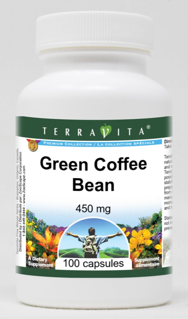 Green Coffee Bean - 450 mg (100 capsules, ZIN: 513655) - 3 verpakkingen