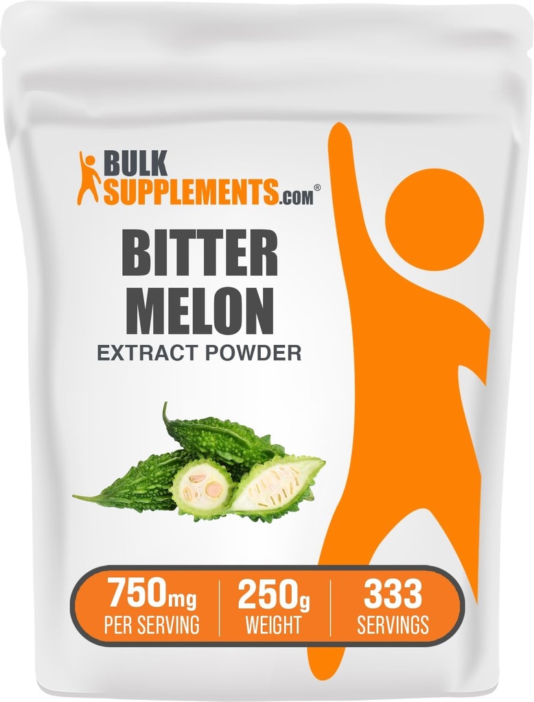 BulkSupplements.com Bitter Melon Extract Poeder - Bitter Melon Supplement, Bitter Gourd Extract - Kruidensupplement, Glutenvrij, 750mg per portie, 250g (8.8 oz) (pakket van 1)