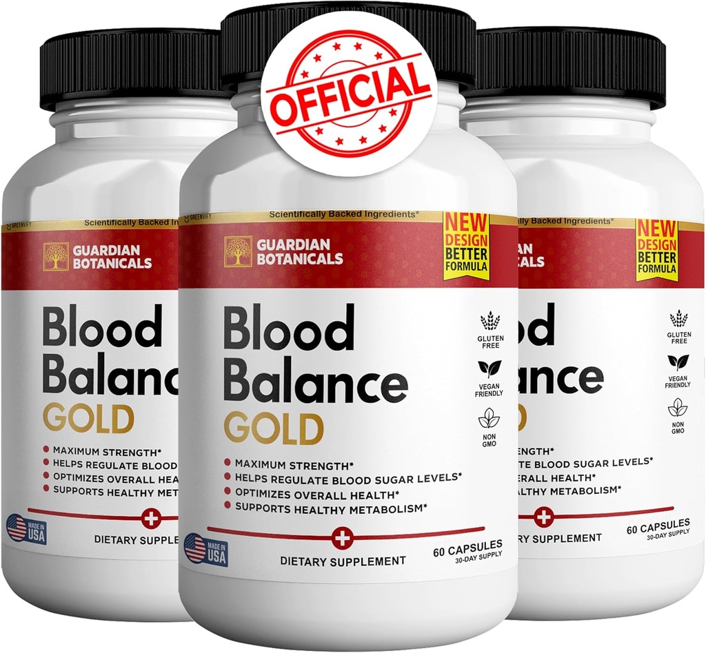 Guardian Botanicals Bloedbalans Alle natuurlijke formule om gezond niveau te handhaven, maximale sterkte dagelijkse formule, bloedbalans beoordelingen (3 Pack - 180 Capsules)