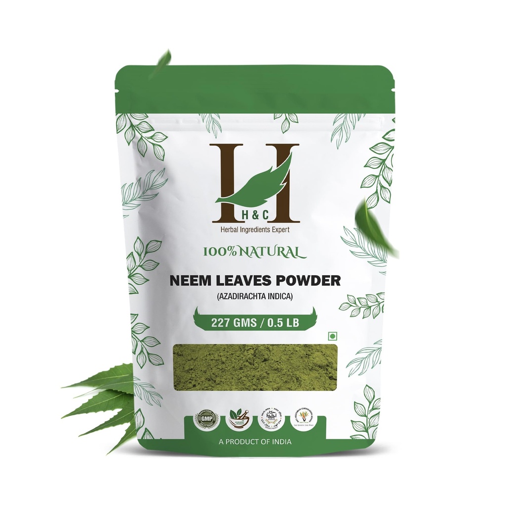 H&C Natural Neem bladeren poeder, 227 Gram (1/2 lb)