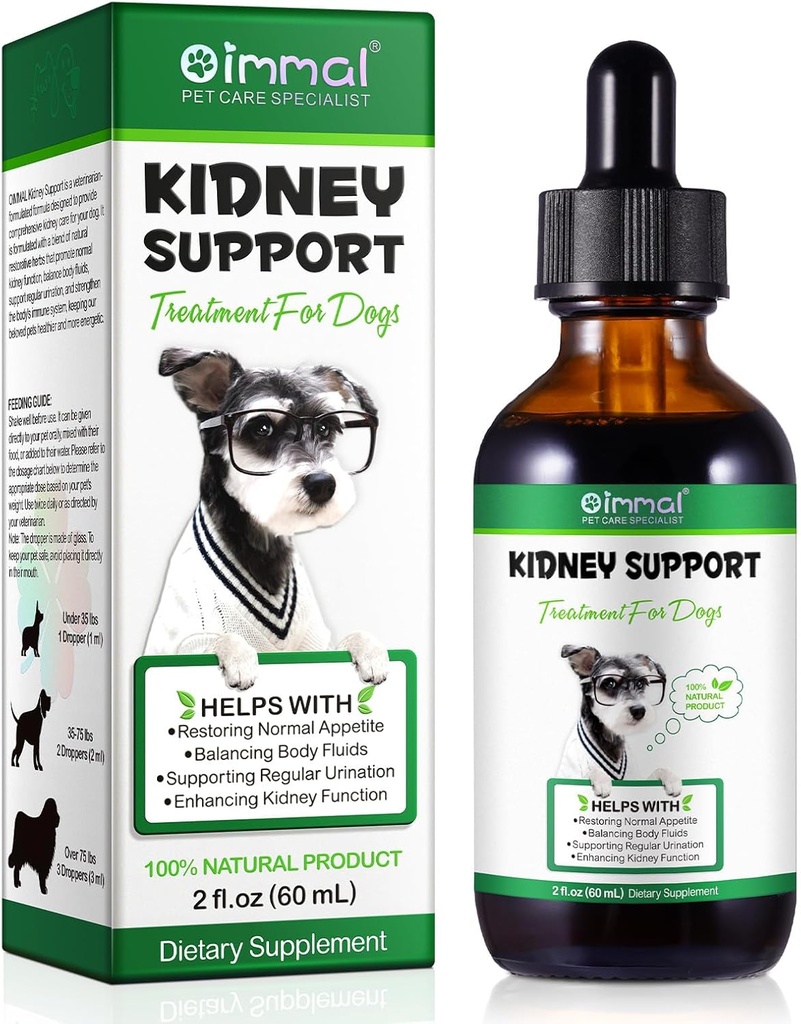 Lever Ondersteuning voor honden, lever en nieren Ondersteuning voor honden met natuurlijke kruidenextract Helpt balans honden lever en nieren Gezondheid, huisdier supplement - lever ondersteuning druppels te verbeteren hond energie - 2 fl.oz