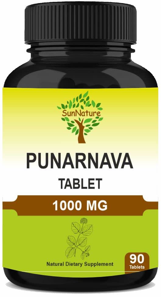 Punarnava tabletten 90 tabletten, 1000 mg