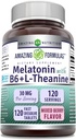 Verbazingwekkende formules Melatonine met vitamine B6 + L-Theanine Supplement 