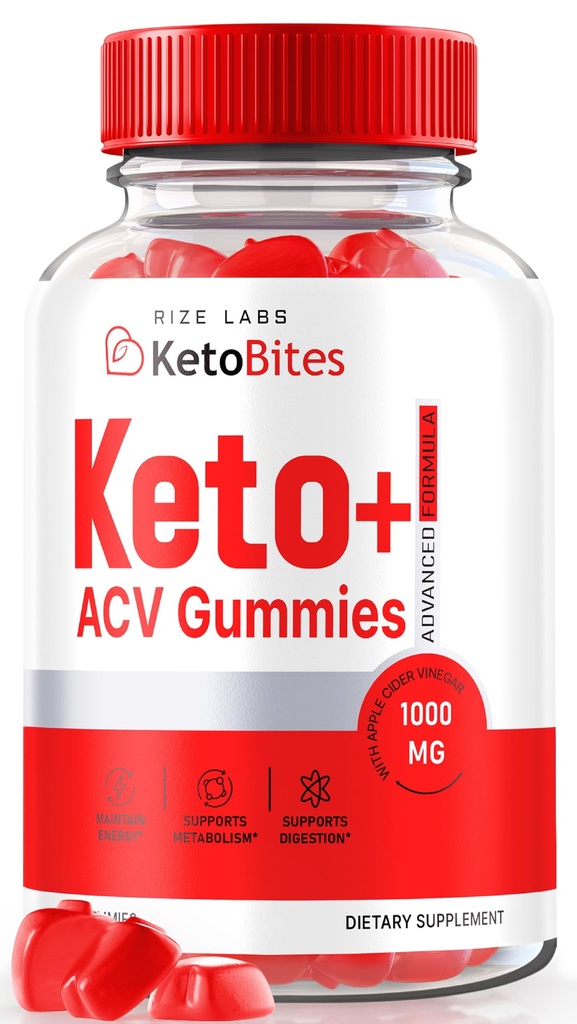 rize labs KetoBites Keto+ACV Gummies, Alle natuurlijke Gummies voor geavanceerde gewichtsverlies, Apple Cider Vinegar Supplement, Officiële recensies (60 Gummies)