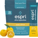 Zero Sugar Electrolyte Drink Mix, Yuzu Citrus, Hydration Packets, Nitric oxide Boost, Lage Calorieën, Magnesium Citrate voorkomt spierkrampen en verbetert herstel, 15 dagen levering
