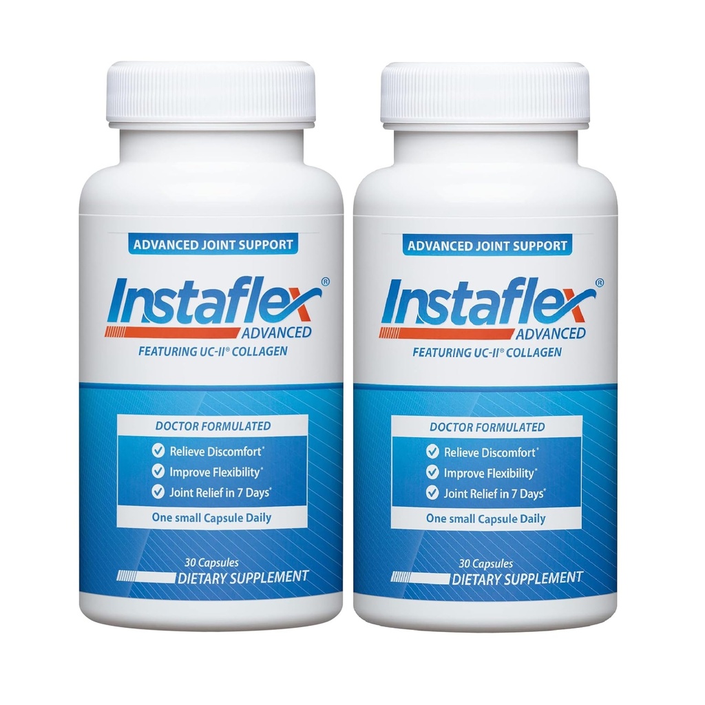 Instaflex Advanced Joint Support Nutritional Supplement Capsule met Doctor Formulated Joint Relief Supplement, met UC-II Collageen & 5 Andere Joint Discomfort Fighting Ingredients, 60 Ct