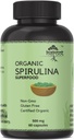 Organische Spirulina Proteïne Poeder Capsules - Vitaminen en Mineralen voor Energie - Vegetarisch, Glutenvrij 100% Pure Superfood voor Optimale Gezondheid (120 Capsules)