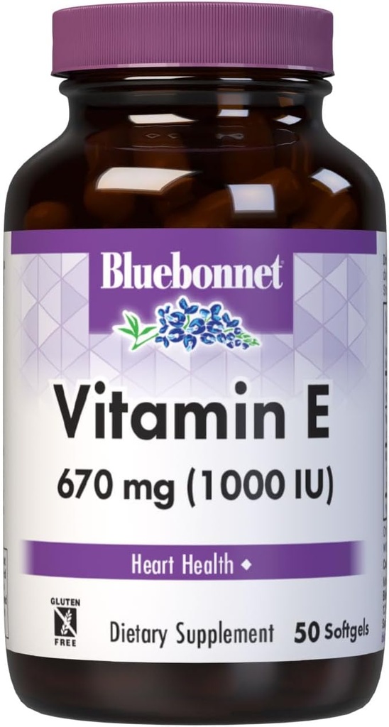 BlueBonnet Vitamine E 1000 IE Mixed Softgels, 50 Tellen