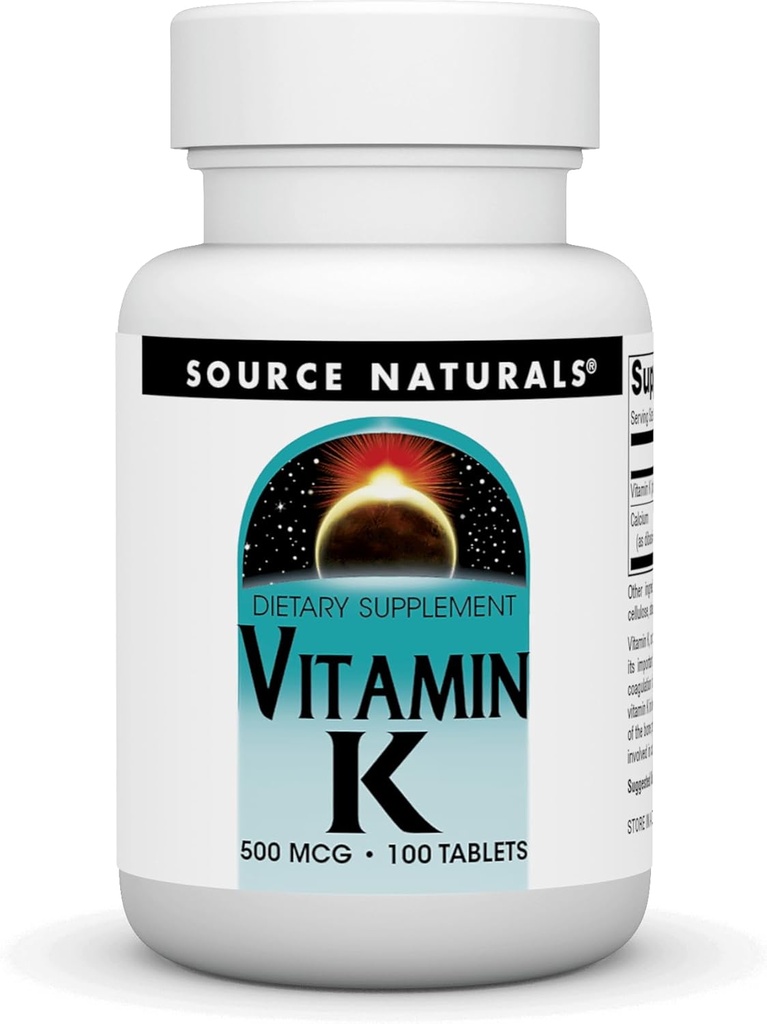 Bron Naturals Vitamine K - 500 mcg - 100 tabletten