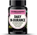 Dagelijkse N-Durance, rode wijtingnitraatextract, stikstofoxidesupplement, 400 mg preworkout Veg-capsules, 60no
