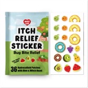 Hydrocolloid Itch Relief Patch, voor Mosquitos, Ticks, Midges, Sandflies Bug bite Relief, Anti-Itch Patch met Aloë en Witch Hazel, Insect bite Relief, Kid-Friendly, Natural Fruit Thema