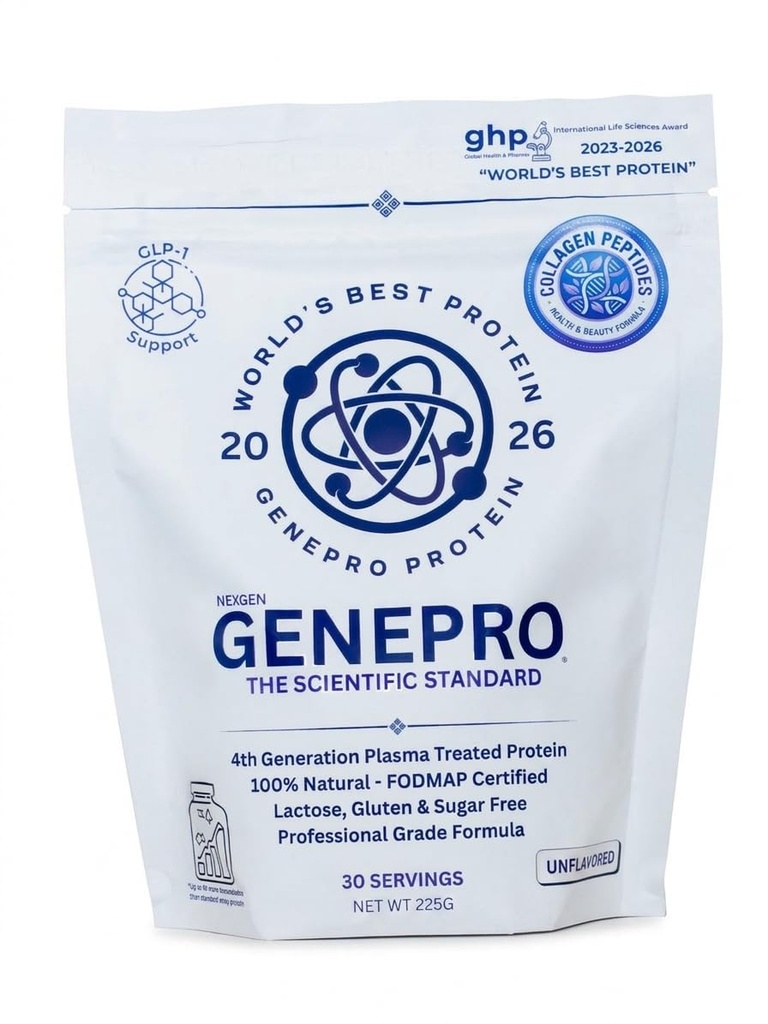 Musclegen Research Unflavored Protein Powder with Collageen Peptides - Lactose-Free, Gluten-Free Protein Supplement Shake for Hair, Skin and Nails (30 Servings)