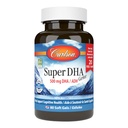 Carlson - Super DHA Gems, 500 mg DHA Supplementen, 640 mg Vetzuren, Wild-Caught Norwegian Arctic Fish Oil Concentration, Sustainablely Sourced Nordic Fish Oil Capsules, 60+20 Softgels