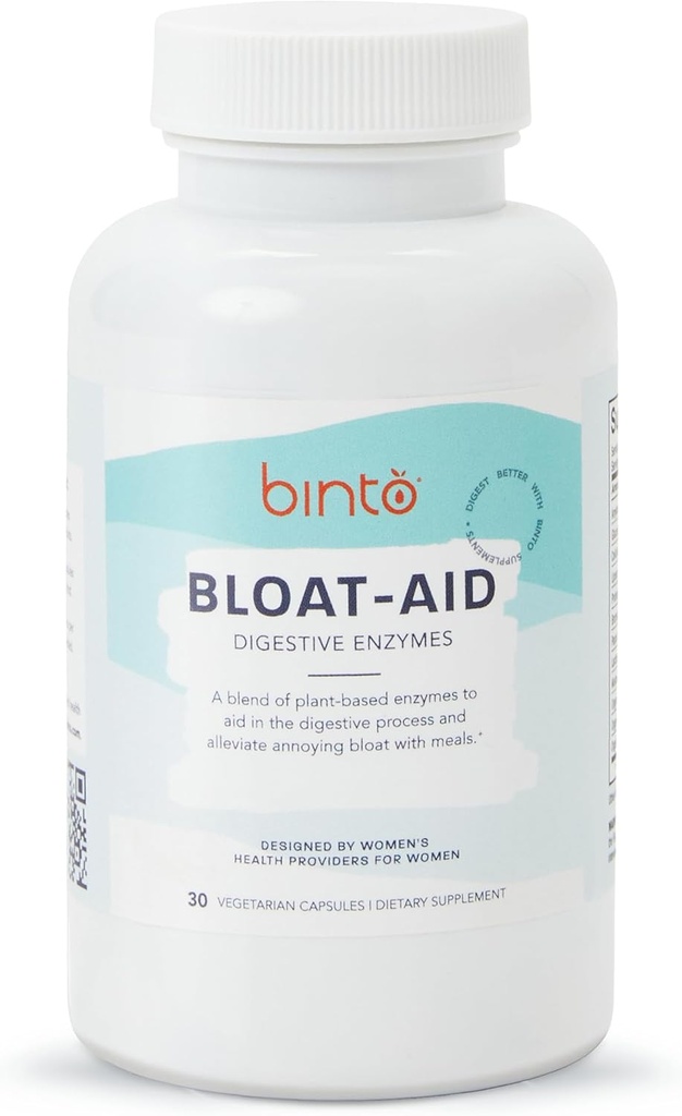 Binto Bloat-aid - Digestieve enzymen - Plant-Based Digestive Enzyme Supplements to Support Health Digestie and Cut Down on Bloat - Conservative-Free, Gluten-Free, Non-GMO