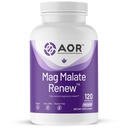 AOR Mag Malate Renew 120 Vegan Capsules, 40-120 Day Supply, Magnesium Malate with Malic Acid for Daily Wellness, Muscle Function & Relaxation Support