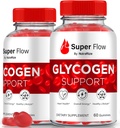 (2 Pack) Super Flow Glycogen, SuperFlow Glycogen Support Gummies, Super Flow Glyco Optimizer, Officiële SuperFlow Glyco Optimiser Gummy, Super Flow Detox Cleanse, Super Flow Glycol (120 Gummies)