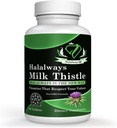 Halalways Milk Thistle Certified Halal Supplement Melkdistel Lever Detox Supplement Gentle Herbal Lever Reiniging voor mannen & vrouwen - Lever gezondheid ondersteuning - Non-GMO