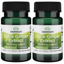 Swanson Black Ginger Extract - Bevordert gezonde bloedcirculatie en fysieke Vigo - May Aid Heart Health, Spierweefsel, en Mental Welzijn - (30 Veggie Capsules, 100mg Elk) (2 Pack)