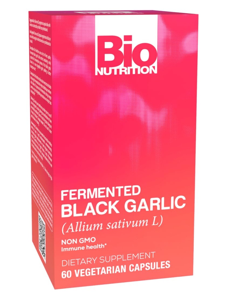 Bio Nutrition Fermented Black Knoflook - 60 Vegetarian Capsules Verpakking van 1