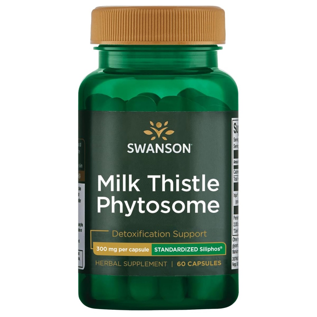 Swanson Siliphos Milk Thistle Phytosome 300 Milligram 60 Capsules